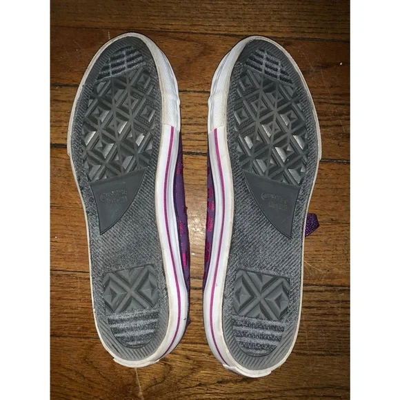 CONVERSE Purple Foil Lip Print sneakers, 9 - Picture 3 of 4